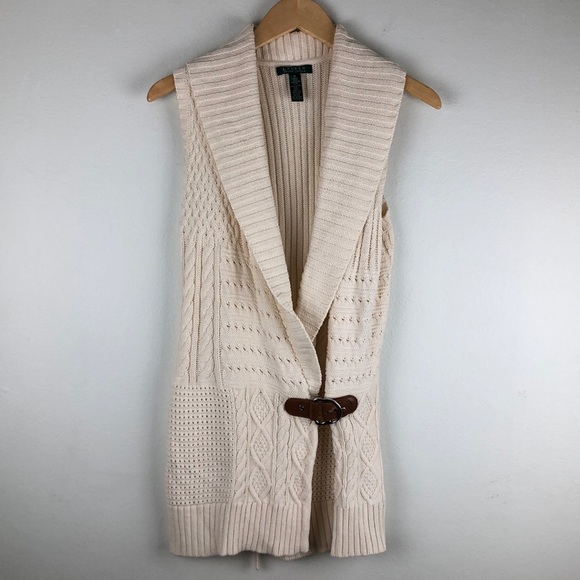 Lauren Ralph Lauren Sweaters - Lauren Ralph Lauren Knit Sweater Vest with Buckle